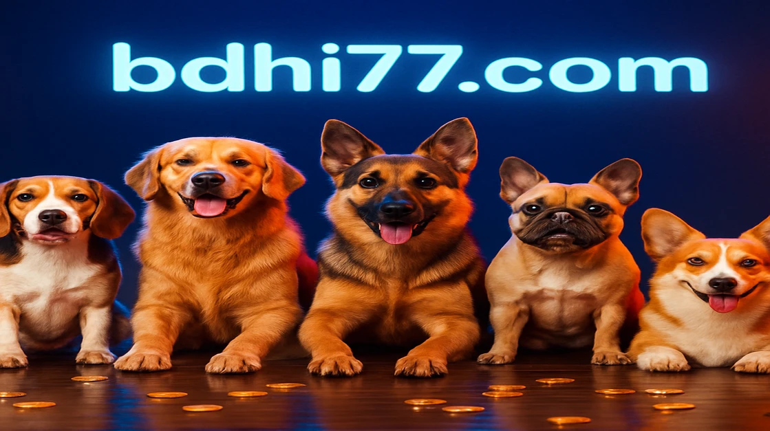 hi77 গেমিং প্ল্যাটফর্মে The Dog House Megaway নামে বন্ধুত্বপূর্ণ কুকুরদের দলভিত্তিক একটি গেম খেলার সুযোগ রয়েছে। পাঁচটি ভিন্ন কুকুর প্রজাতি উচ্চ ফলাফল পাওয়ার জন্য প্রস্তুত।